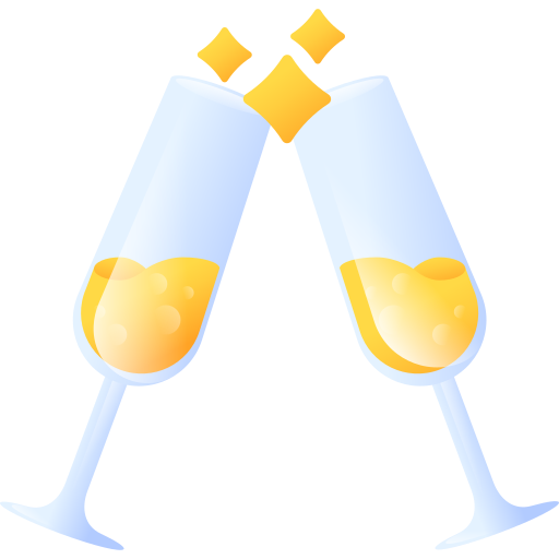 champagne glasses