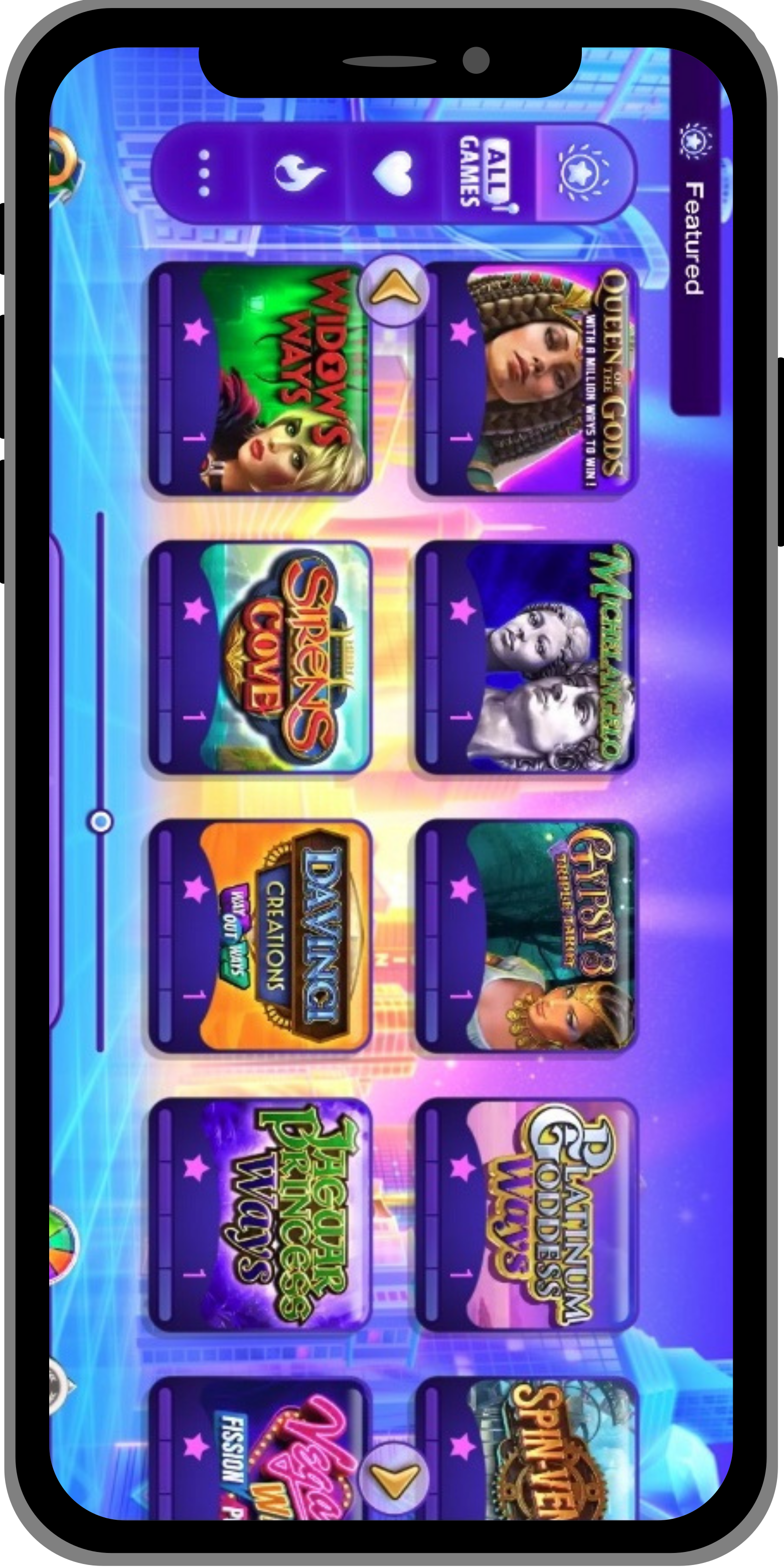 High5Casino UI